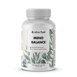 Capsule per la menopausa - Meno Balance - Formula naturale con igname, trifoglio rosso, valeriana e ferro