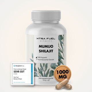 Capsule di shilajit con >80% di acido fulvico - Vincitore del rapporto qualità-prezzo - Himalaya Shilajit originale