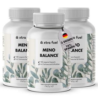 Capsule per la menopausa - Meno Balance - Formula naturale con igname, trifoglio rosso, valeriana e ferro