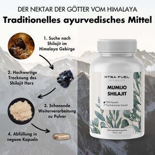 Capsule Shilajit - 200 capsule Mumijo - Vincitore del rapporto qualità-prezzo