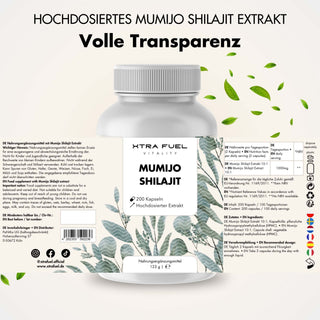 Capsule Shilajit - 200 capsule Mumijo - Vincitore del rapporto qualità-prezzo