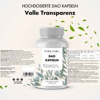 Capsule DAO - Diamminossidasi vegana da germogli di pisello - 300.000 HDU