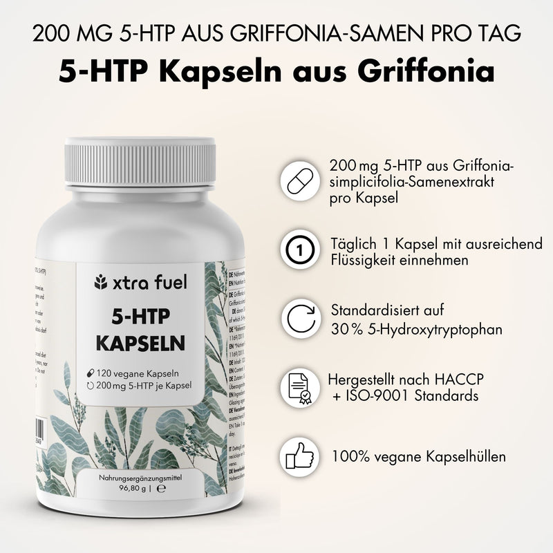 5-HTP 200 - 5-idrossitriptofano - estratto al 30% da Griffonia Simplicifolia