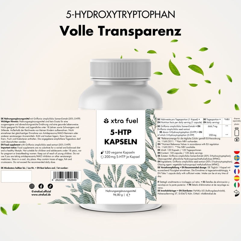 5-HTP 200 - 5-idrossitriptofano - estratto al 30% da Griffonia Simplicifolia