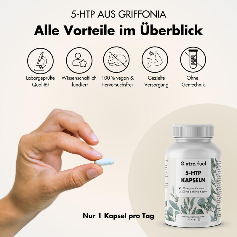 5-HTP 200 - 5-idrossitriptofano - estratto al 30% da Griffonia Simplicifolia