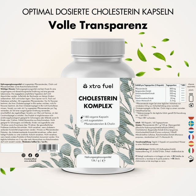 Complesso del colesterolo* - complesso nutritivo con steroli vegetali, bergamotto, carciofo e monacolina K