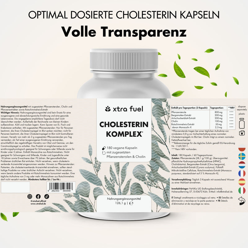 Complesso del colesterolo* - complesso nutritivo con steroli vegetali, bergamotto, carciofo e monacolina K