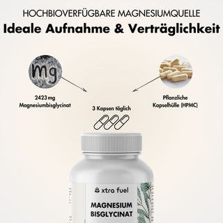 Magnesio bisglicinato - formula chelata con 315 mg di magnesio elementare