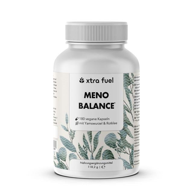 Capsule per la menopausa - Meno Balance - Formula naturale con igname, trifoglio rosso, valeriana e ferro