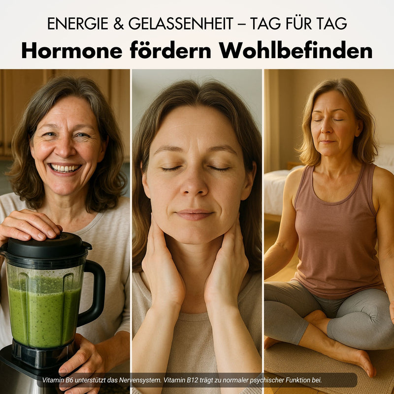 Capsule per la menopausa - Meno Balance - Formula naturale con igname, trifoglio rosso, valeriana e ferro