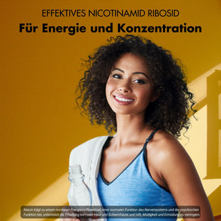Nicotinamide riboside 300 - precursore del NAD+ - niacina per l'energia e la vitalità delle cellule*.