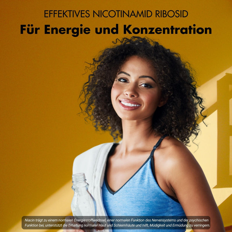 Nicotinamide riboside 300 - precursore del NAD+ - niacina per l'energia e la vitalità delle cellule*.