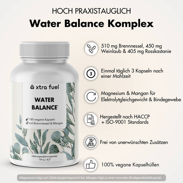 Equilibrio idrico - Complesso nutritivo 5-in-1 per l'equilibrio elettrolitico e le gambe leggere*