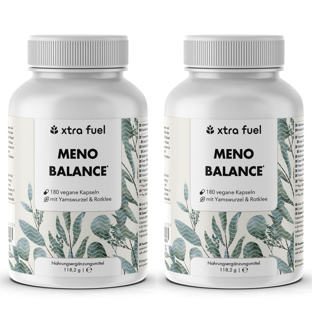 Capsule per la menopausa - Meno Balance - Formula naturale con igname, trifoglio rosso, valeriana e ferro