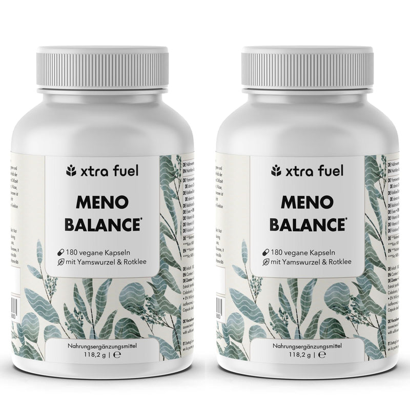 Capsule per la menopausa - Meno Balance - Formula naturale con igname, trifoglio rosso, valeriana e ferro
