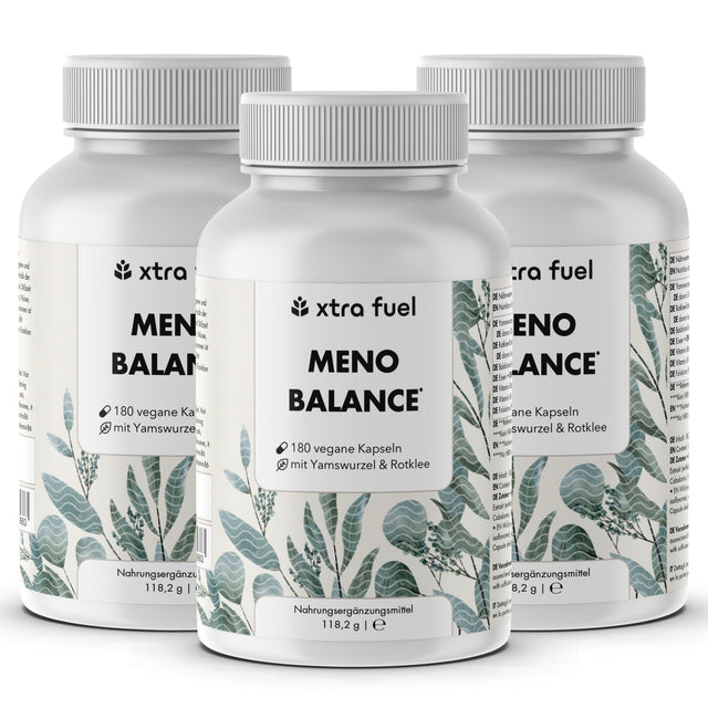 Capsule per la menopausa - Meno Balance - Formula naturale con igname, trifoglio rosso, valeriana e ferro