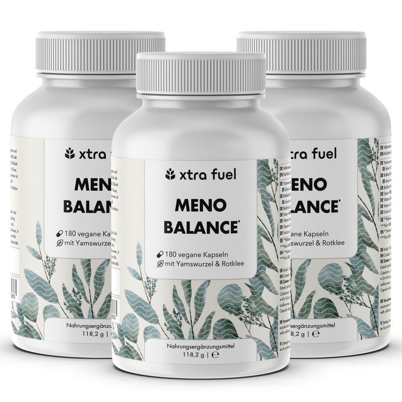 Capsule per la menopausa - Meno Balance - Formula naturale con igname, trifoglio rosso, valeriana e ferro